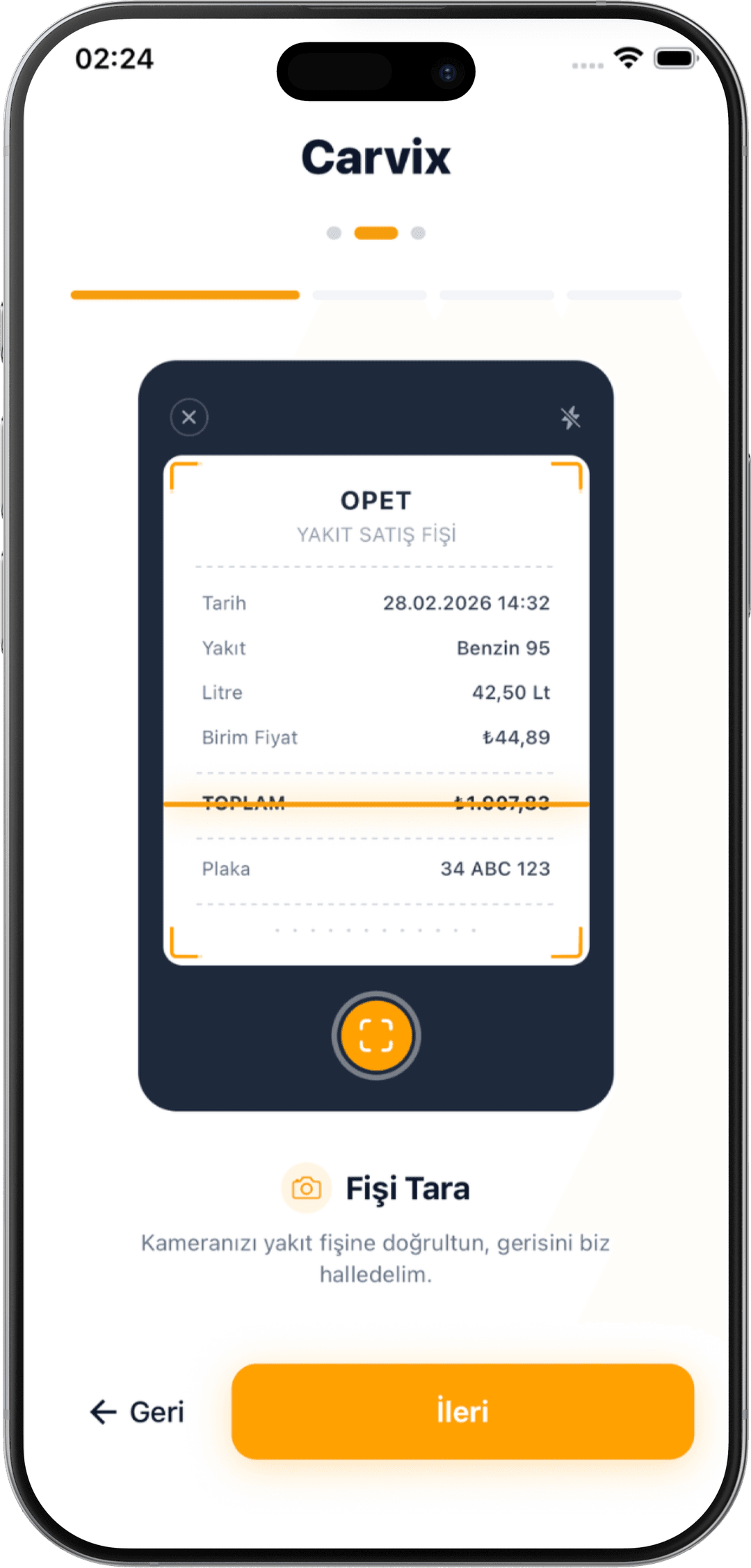 Fişinizin fotoğrafını çekin, saniyeler içinde kaydedin 1