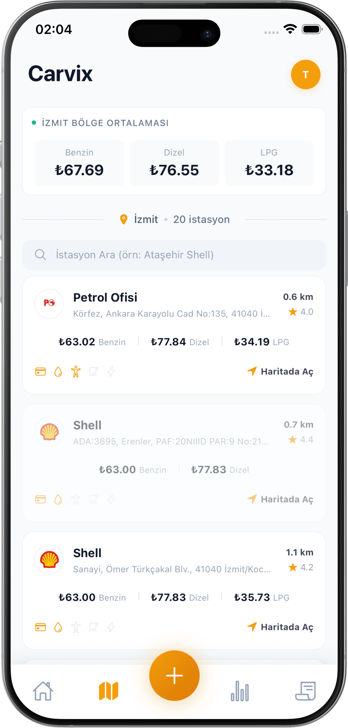 Tüm Türkiye'deki akaryakıt fiyatlarını görün